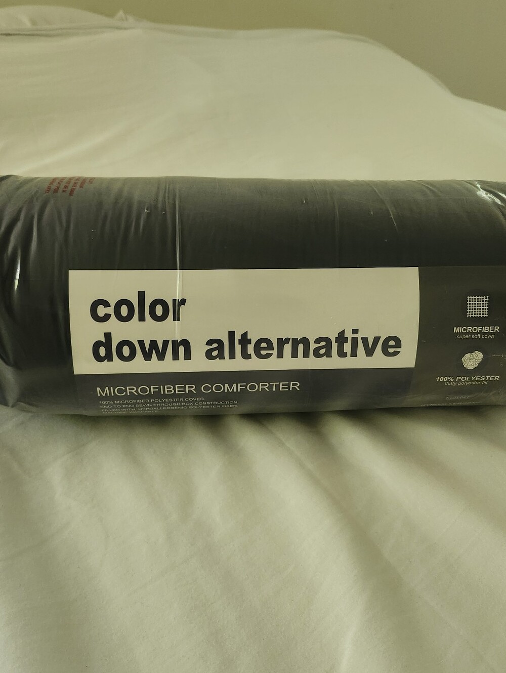 Blue Ridge Home Fashions Reversible Down Alternative Comforter Twin Navy Blue